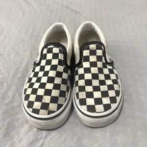 Black and white checkered vans